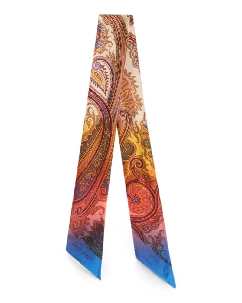 Etro Schal mit Paisley-Print - Orange Orange