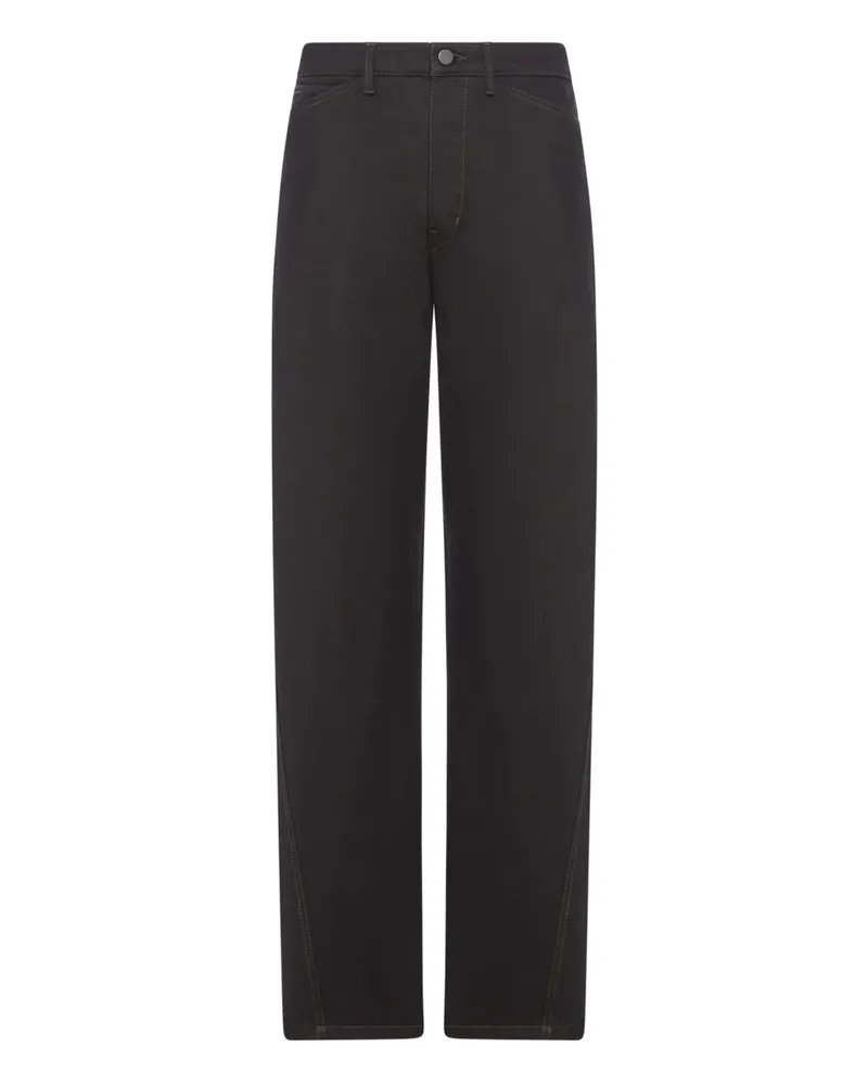 Christophe Lemaire Verdrehte Hose - Schwarz Schwarz