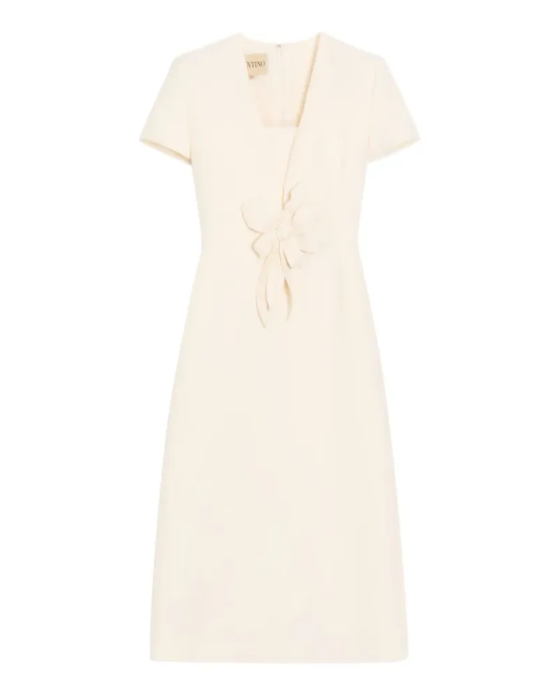 Valentino Garavani Besticktes Kleid aus Crêpe - Nude Nude