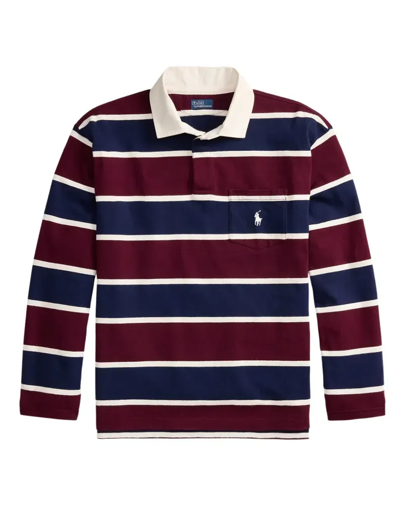 Ralph Lauren Gestreiftes Poloshirt - Rot Rot