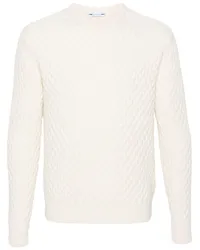 Jacob Cohën Pullover mit Logo-Patch Weiß