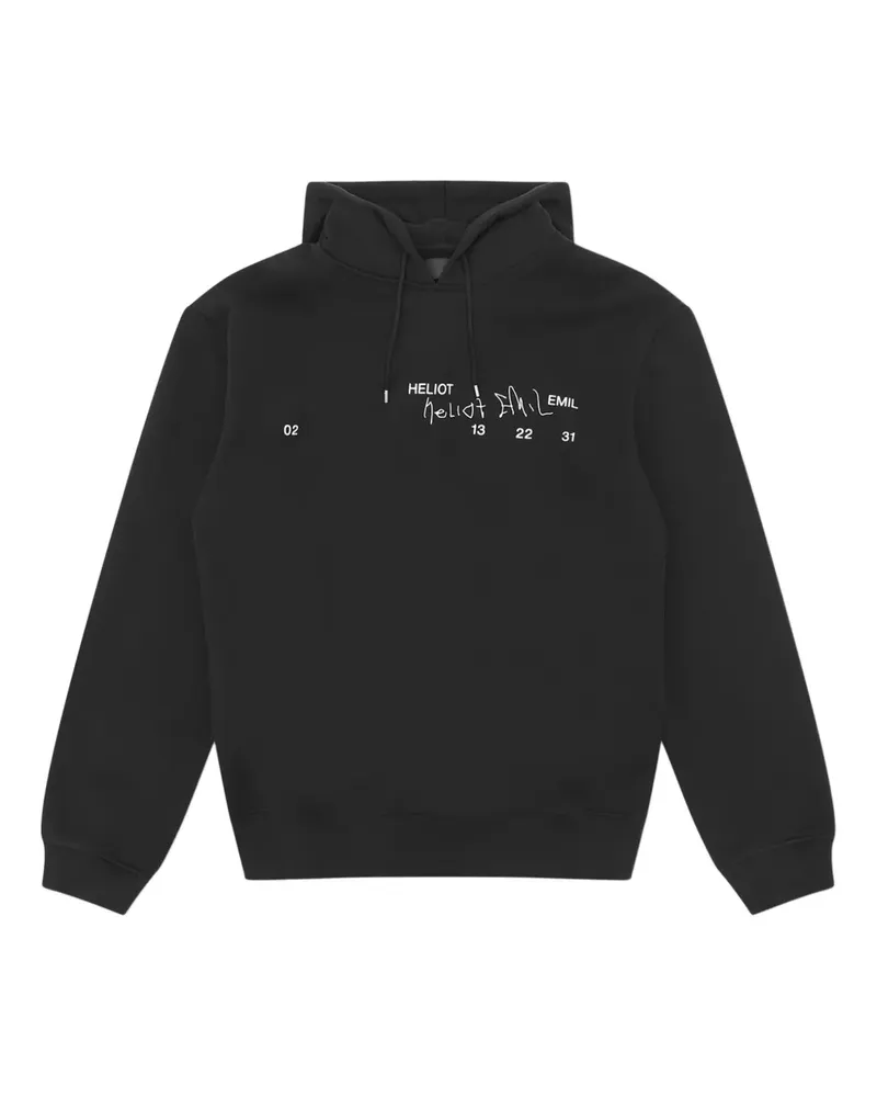 Heliot Emil Fulgens Hoodie - Schwarz Schwarz