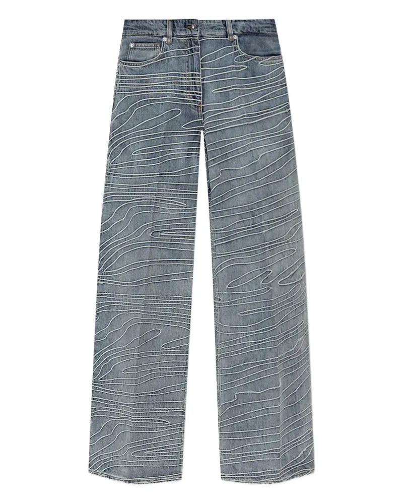 IRO Hose mit geradem Bein - Blau Blau