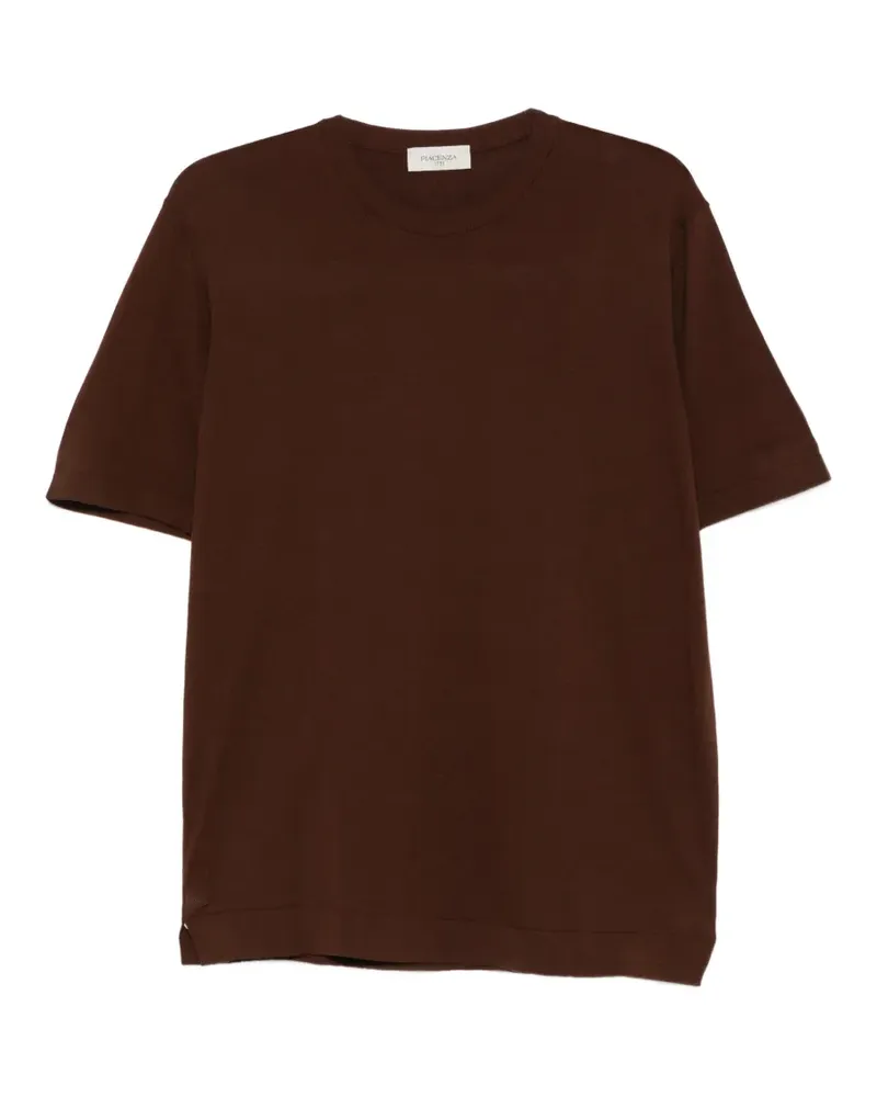 PIACENZA 1733 crewneck T-shirt - Braun Braun
