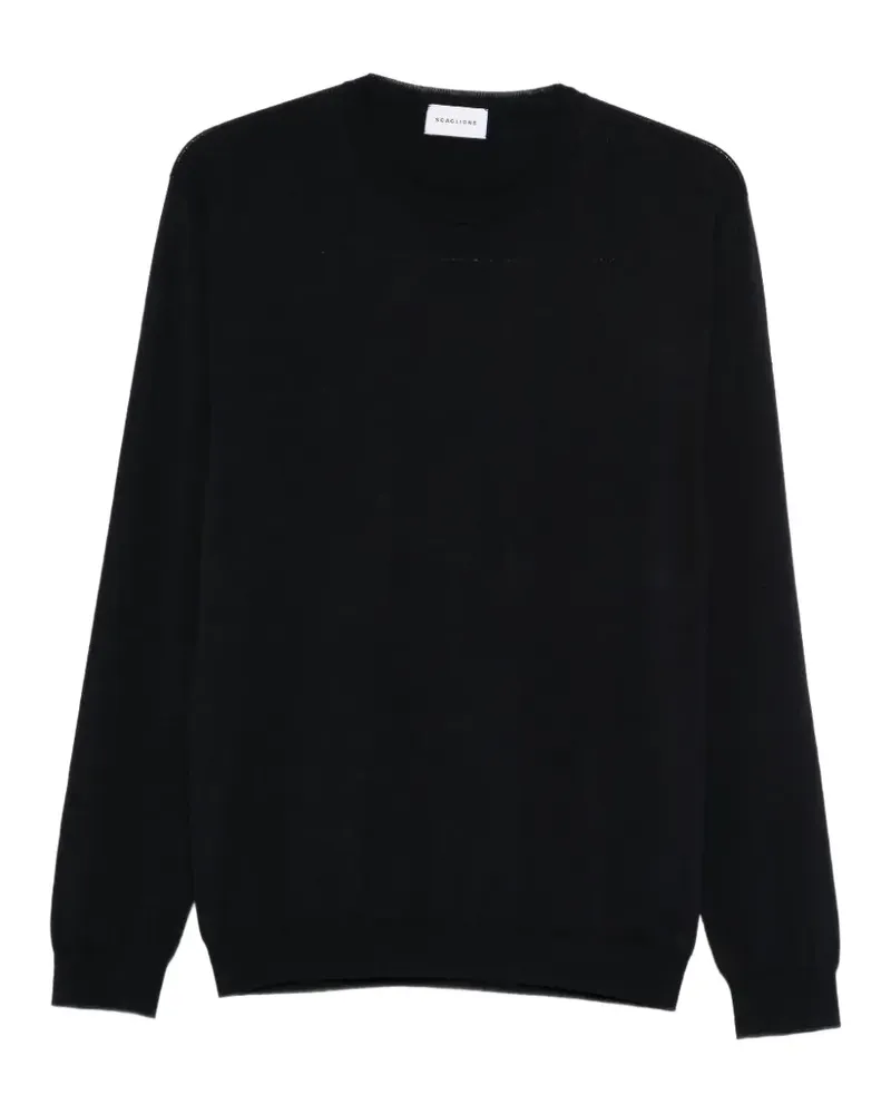 Scaglione crew-neck long-sleeve sweater - Blau Blau