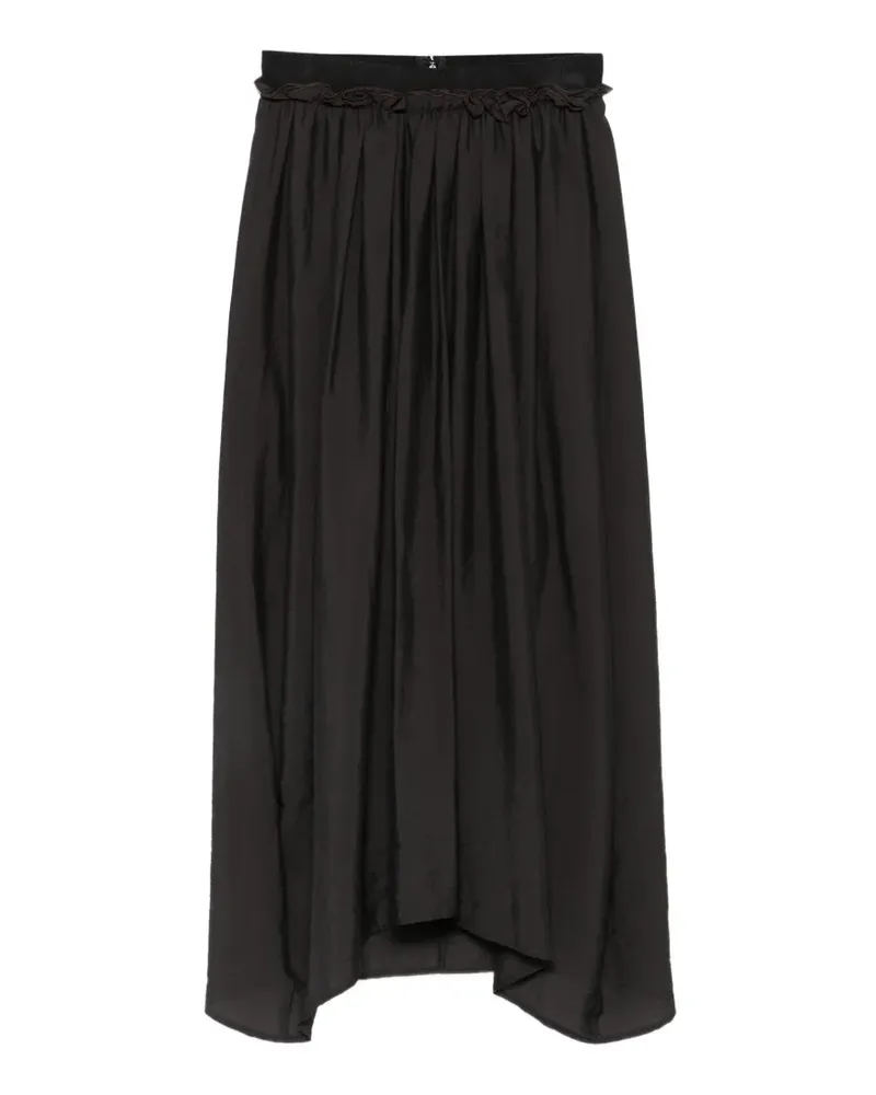 TELA ruffled asymmetric skirt - Schwarz Schwarz