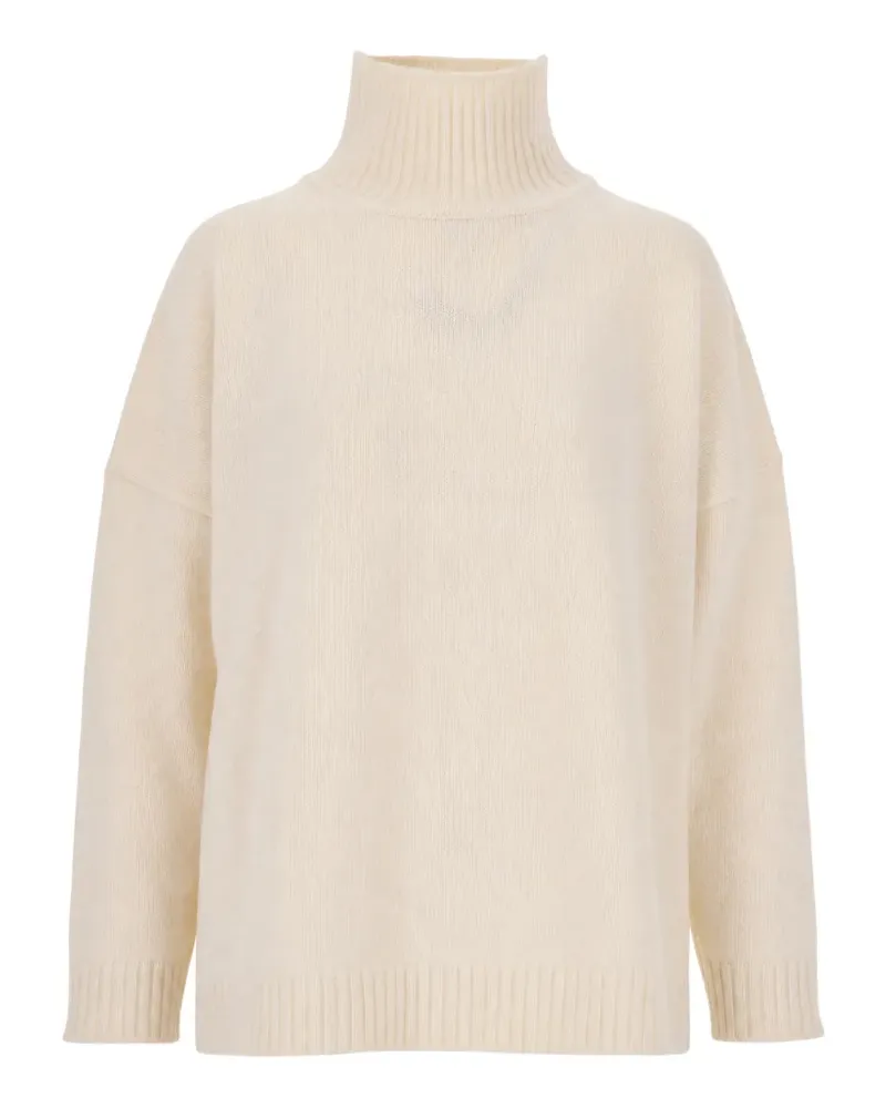 Max Mara roll-neck drop-shoulder sweater - Weiß Weiß