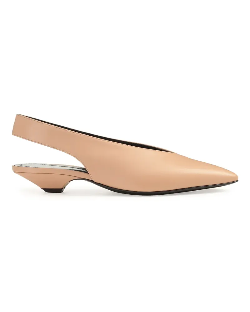 Sergio Rossi Beak Slingback-Sandalen - Nude Nude