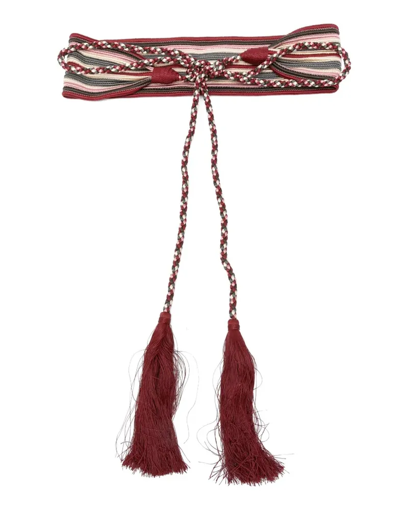 Antonio Marras tassel-detail striped belt - Rot Rot