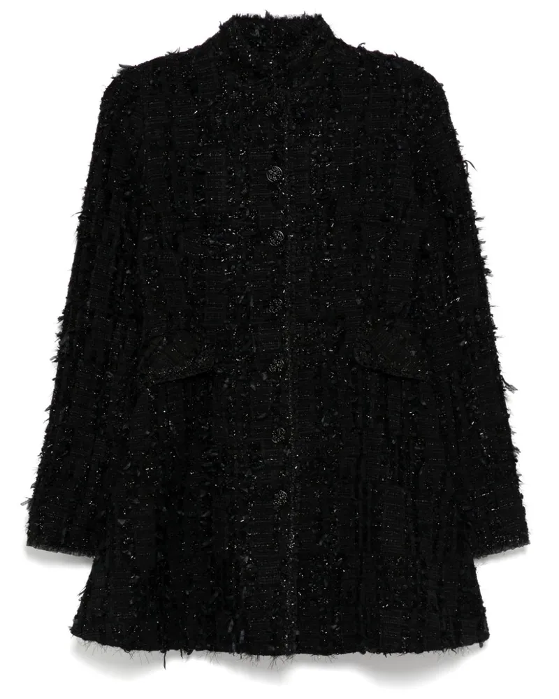 SHIATZY CHEN Sense of Ink Collection Tweed-Jacke - Schwarz Schwarz