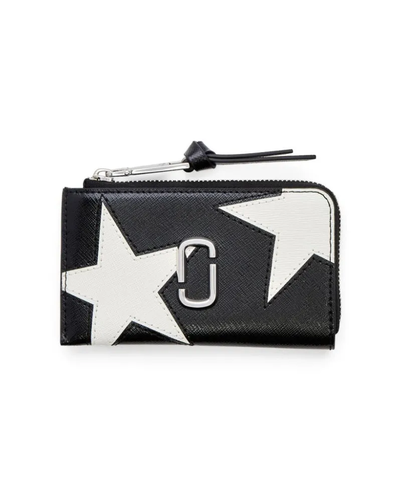 Marc Jacobs The Star Patchwork Utility Snapshot Portemonnaie - Schwarz Schwarz
