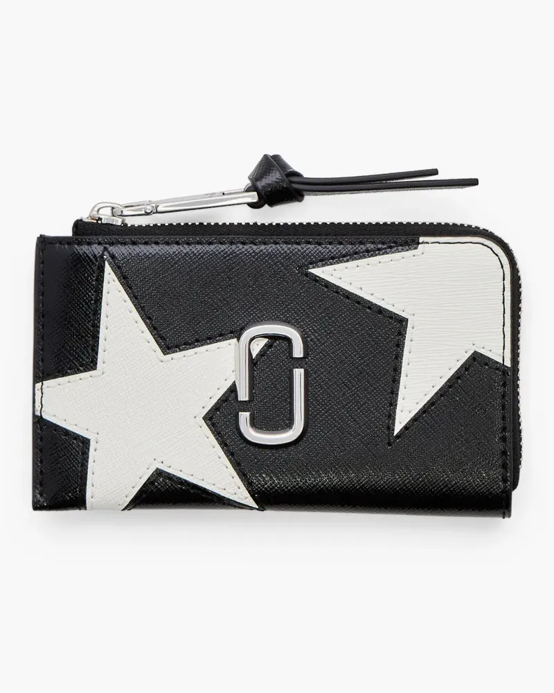 Marc Jacobs The Star Patchwork Utility Snapshot Portemonnaie - Schwarz Schwarz