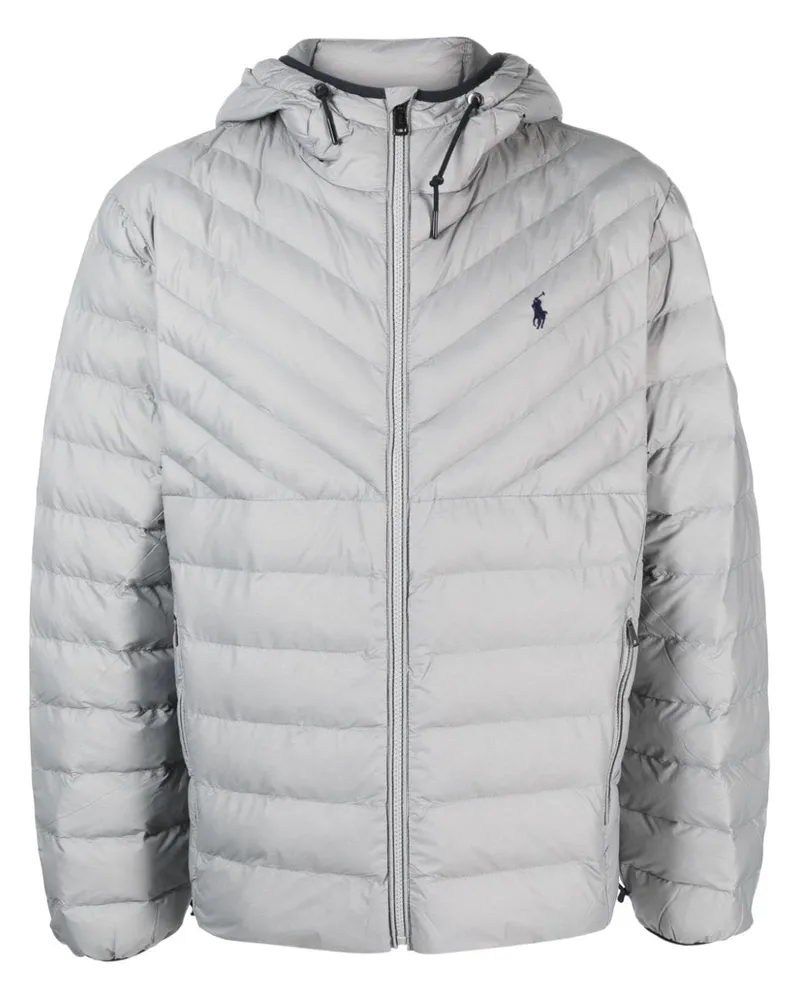 Ralph Lauren Gefütterte Jacke mit Polo Pony - Grau Grau