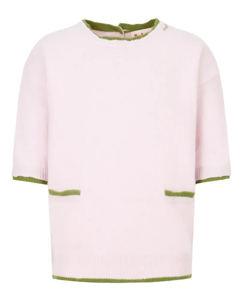 Marni Pullover mit Cropped-Ärmeln - Rosa Rosa