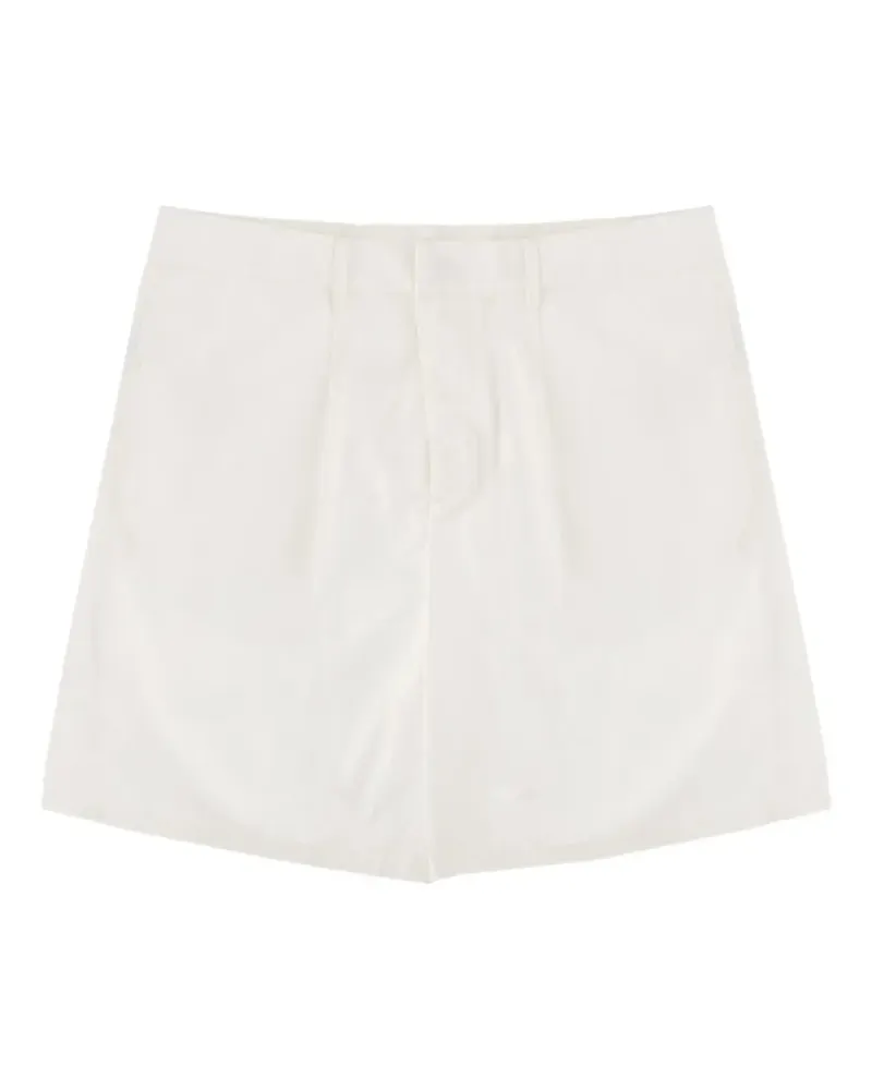 Emporio Armani pleated cotton shorts - Weiß Weiß