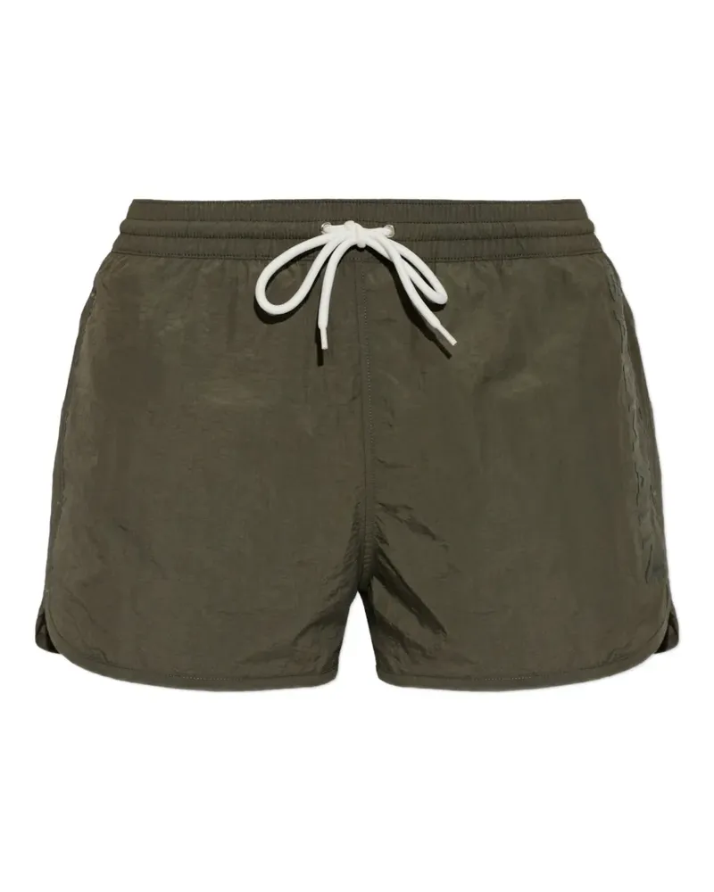 Balmain logo-embroidered drawstring swim shorts - Grün Grün