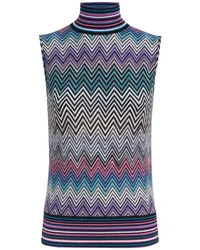 Missoni Strickoberteil mit Zickzackmuster Violett