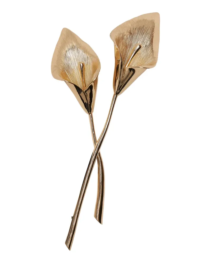 Carolina Herrera New York Calla Lily brooch - Gold Gold