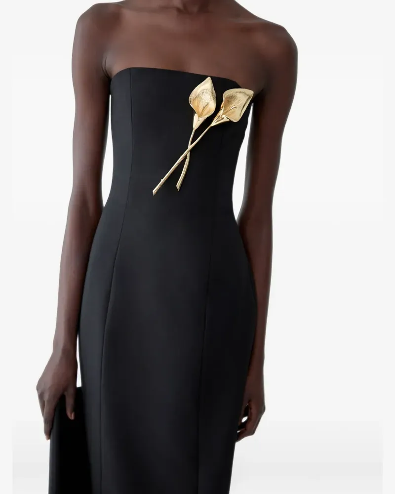 Carolina Herrera New York Calla Lily brooch - Gold Gold