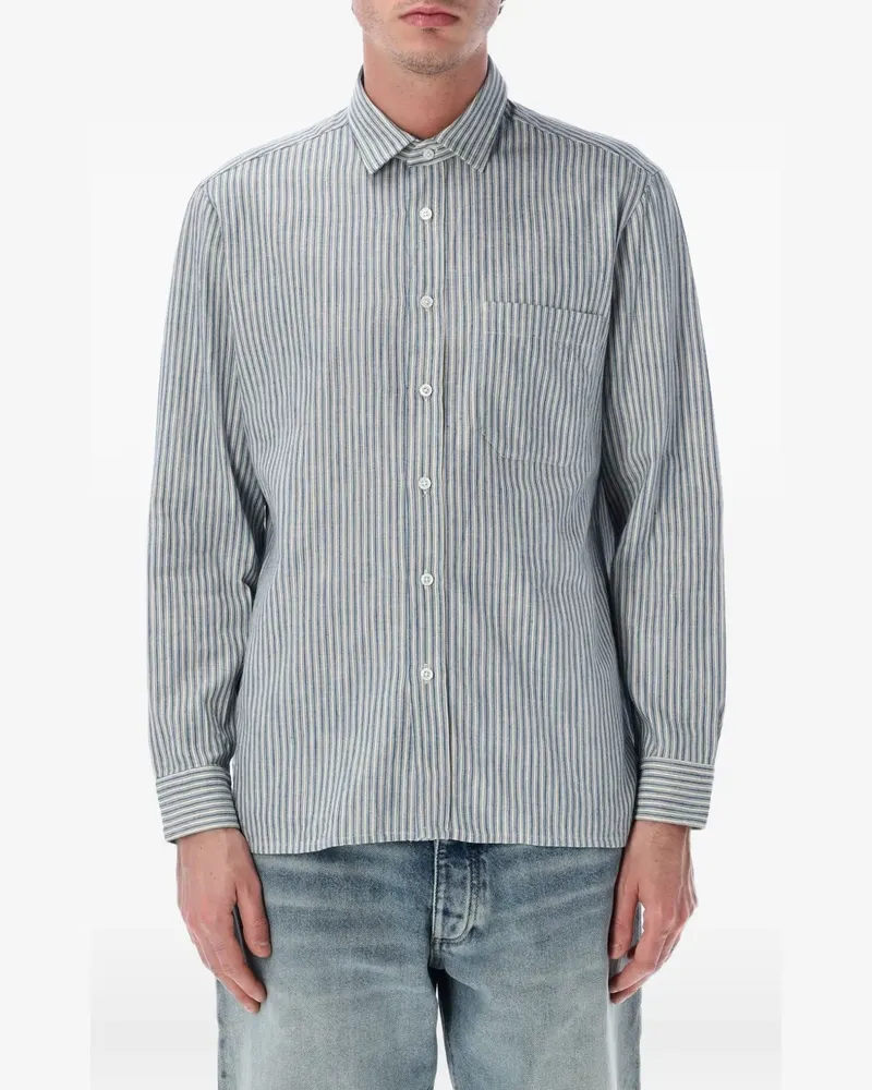 Salvatore Piccolo Tahiti striped shirt - Blau Blau