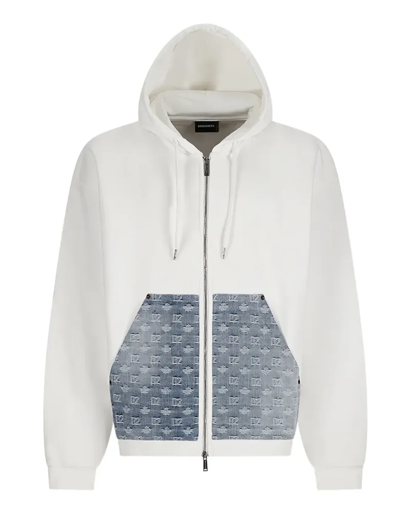 Dsquared2 panelled hoodie - Weiß Weiß