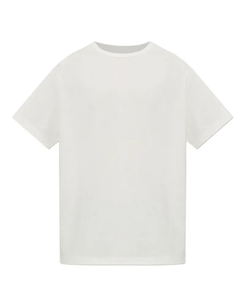 Yohji Yamamoto T-Shirt mit Rundhalsausschnitt - Weiß Weiß
