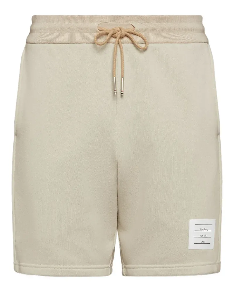 Thom Browne Joggingshorts mit Logo-Streifen - Nude Nude