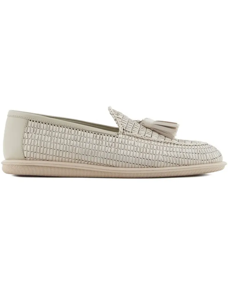 Giorgio Armani Gewebte Loafer mit Quastendetail - Nude Nude