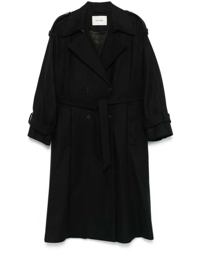 IVY & OAK Caroline Ann Trenchcoat - Schwarz Schwarz