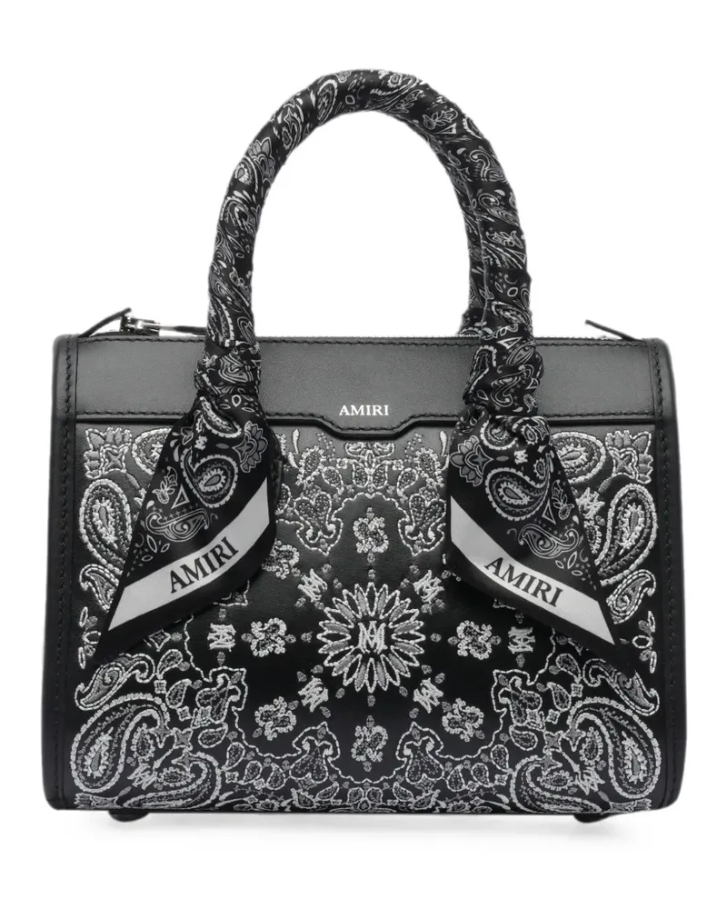 Amiri micro Bandana Triangle tote bag - Schwarz Schwarz
