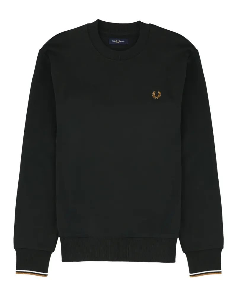 Fred Perry Sweatshirt mit Logo-Stickerei - Schwarz Schwarz