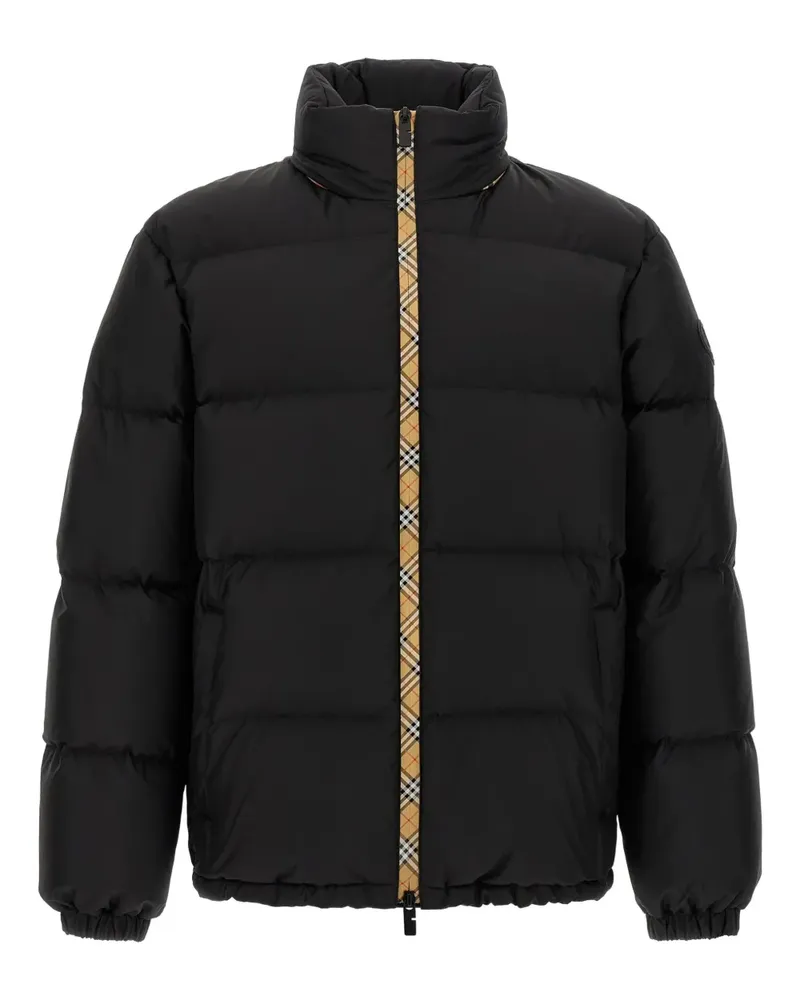 Burberry Checker-tape Snowdon padded jacket - Schwarz Schwarz