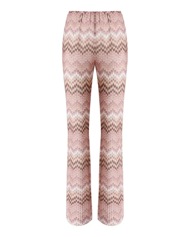 Missoni Ausgestellte Hose mit Schlangenmotiv - Rosa Rosa