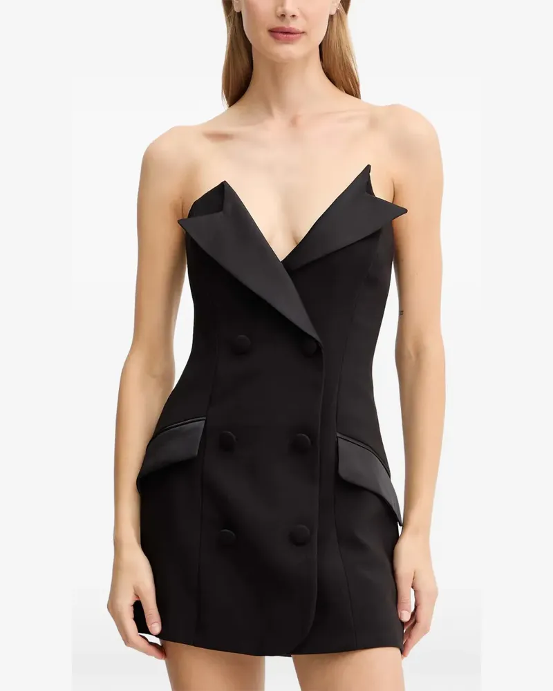 Bardot Schulterfreies Arvess Minikleid - Schwarz Schwarz