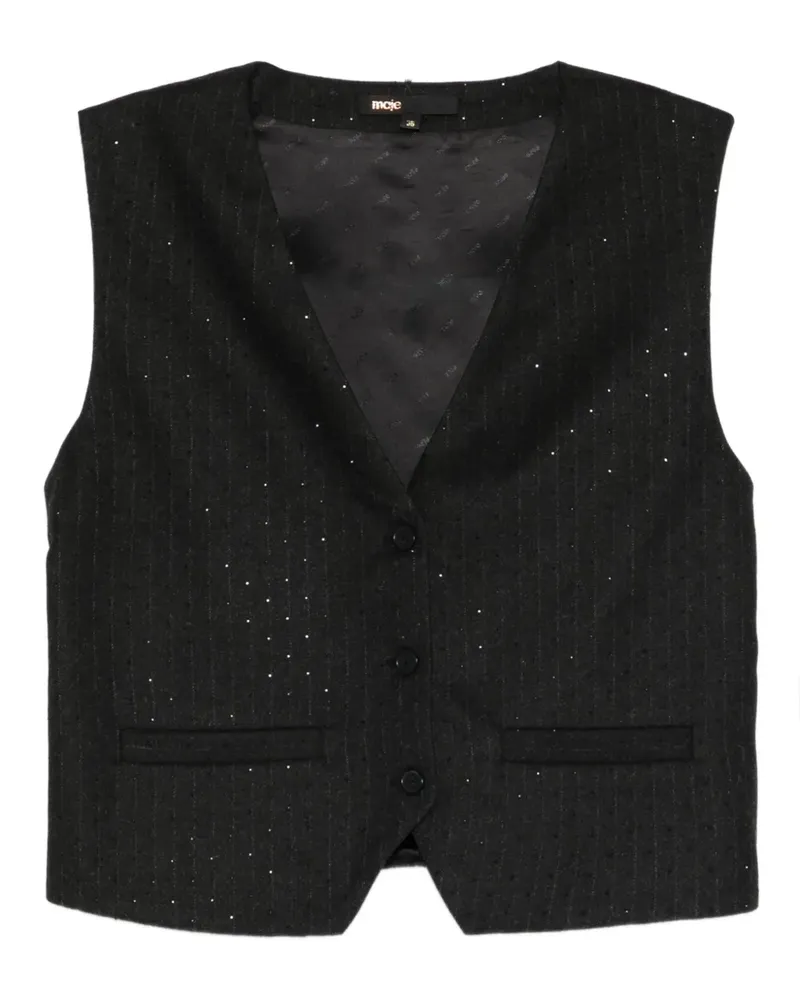 Maje buttoned vest - Schwarz Schwarz