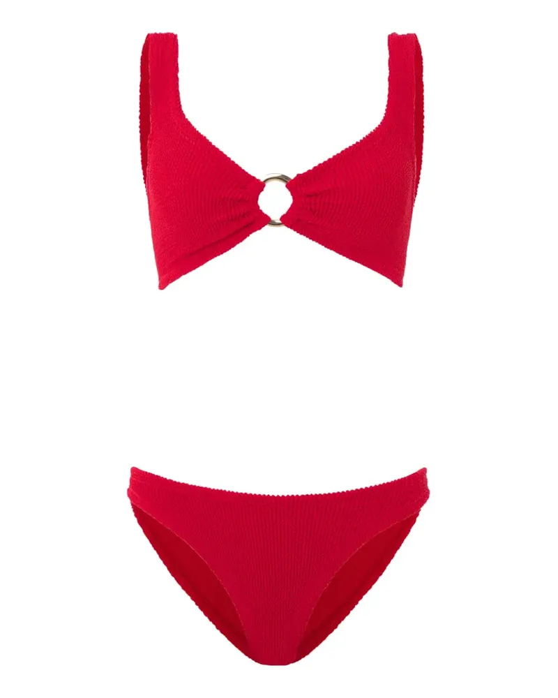 Hunza G Julia Bikini mit Ringdetail - Rot Rot