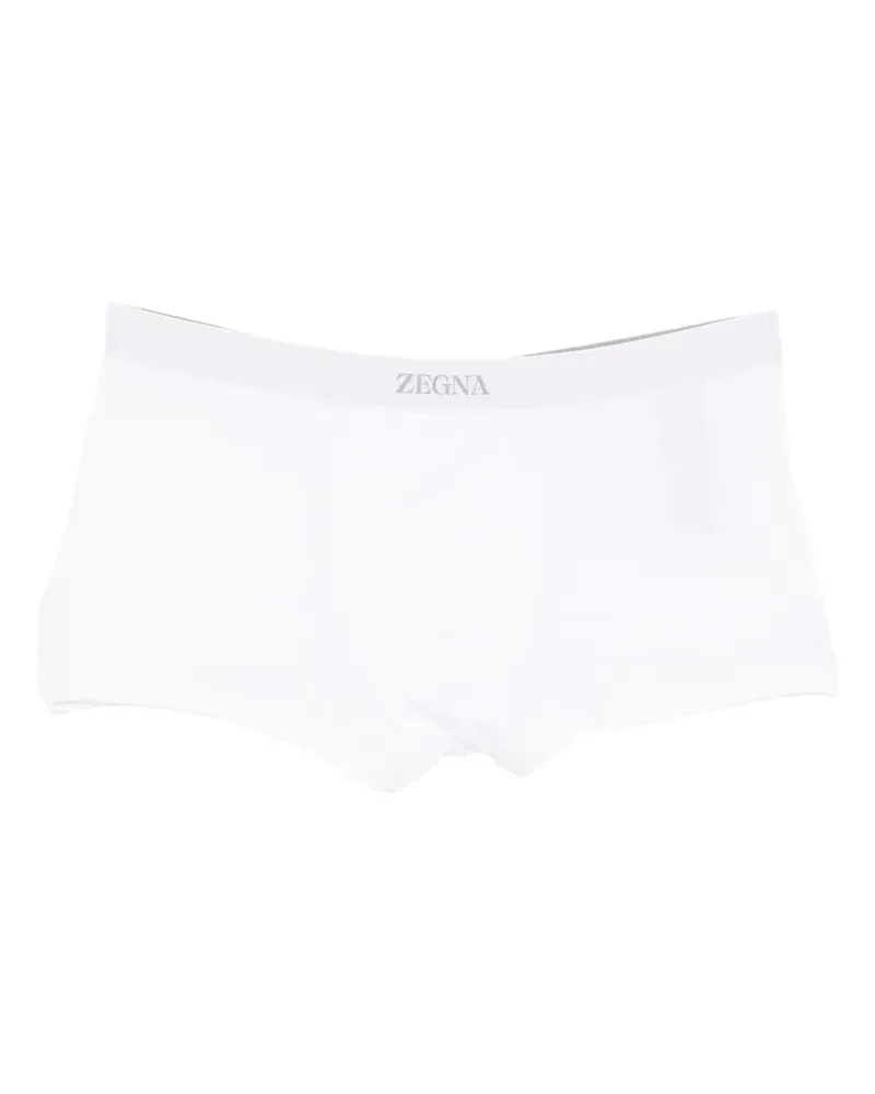 Ermenegildo Zegna logo-waistband trunks - Weiß Weiß