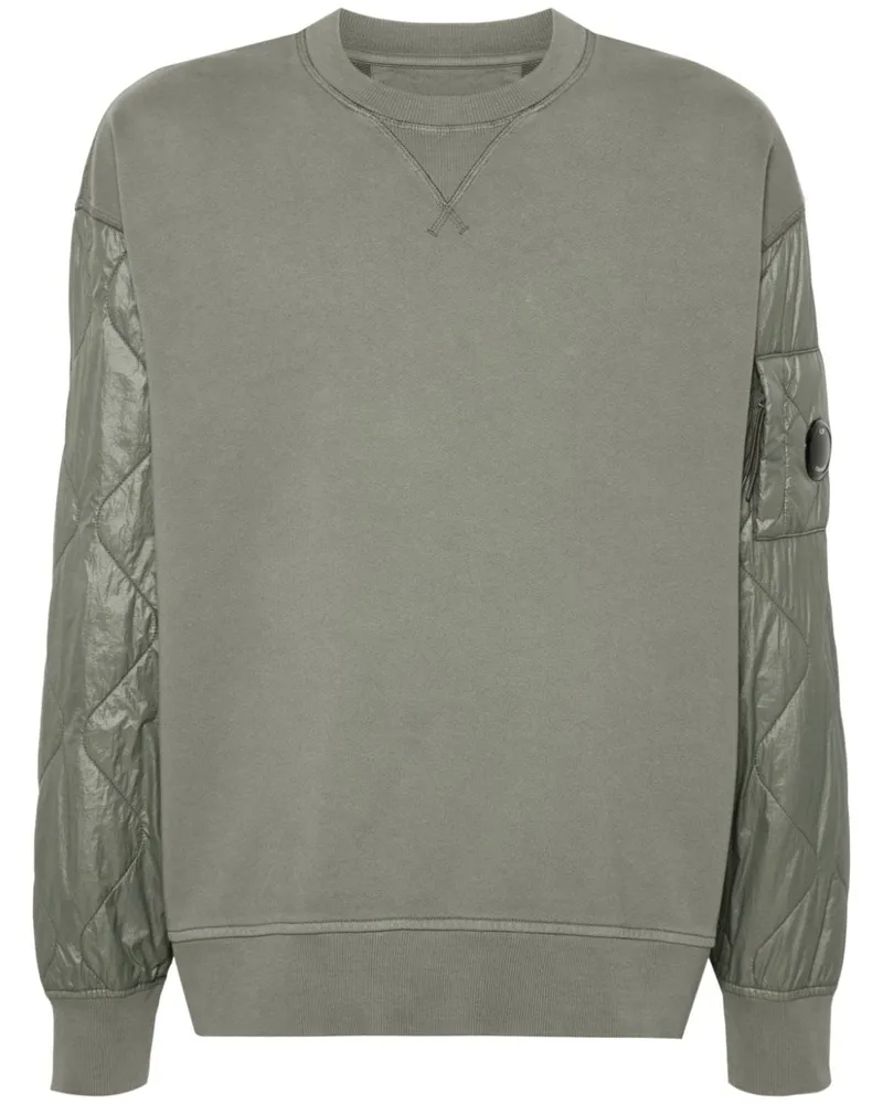 C.P. Company Sweatshirt mit gesteppten Einsätzen - Grün Grün