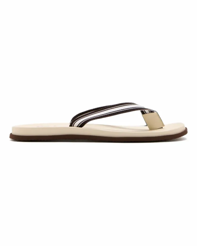 Brunello Cucinelli striped thong-strap sandals - Braun Braun