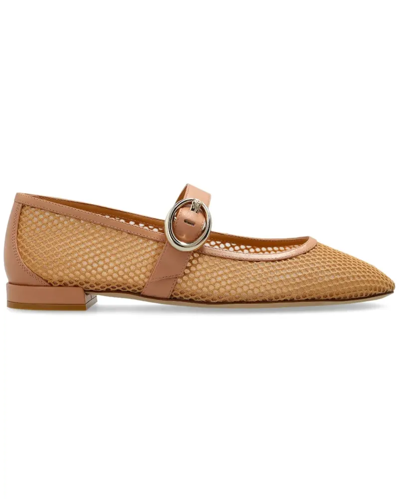 Stuart Weitzman Mary Jane Ballerinas - Nude Nude