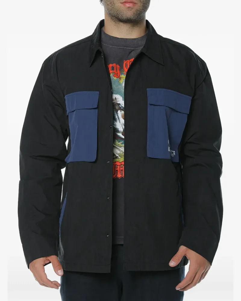 Deus Ex Machina Tommy Surf panelled shirt - Schwarz Schwarz