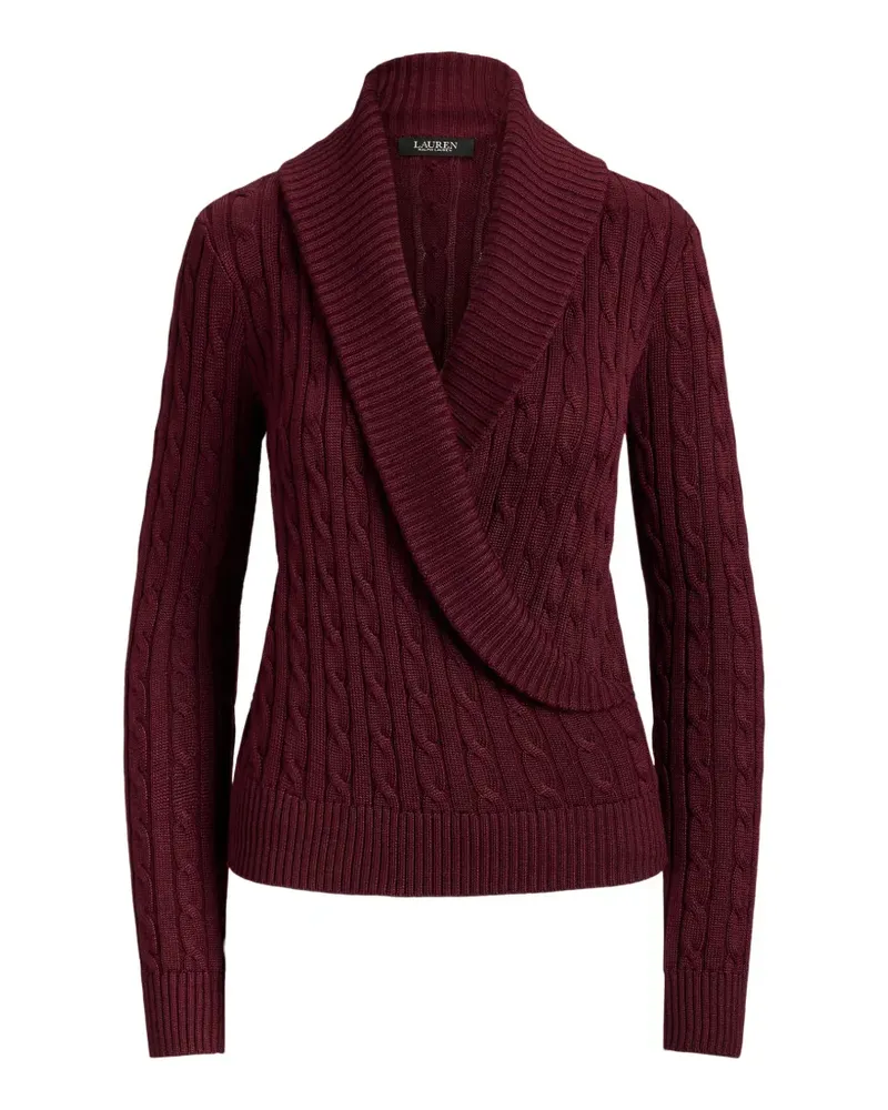 Ralph Lauren Pullover mit Zopfmuster - Rot Rot
