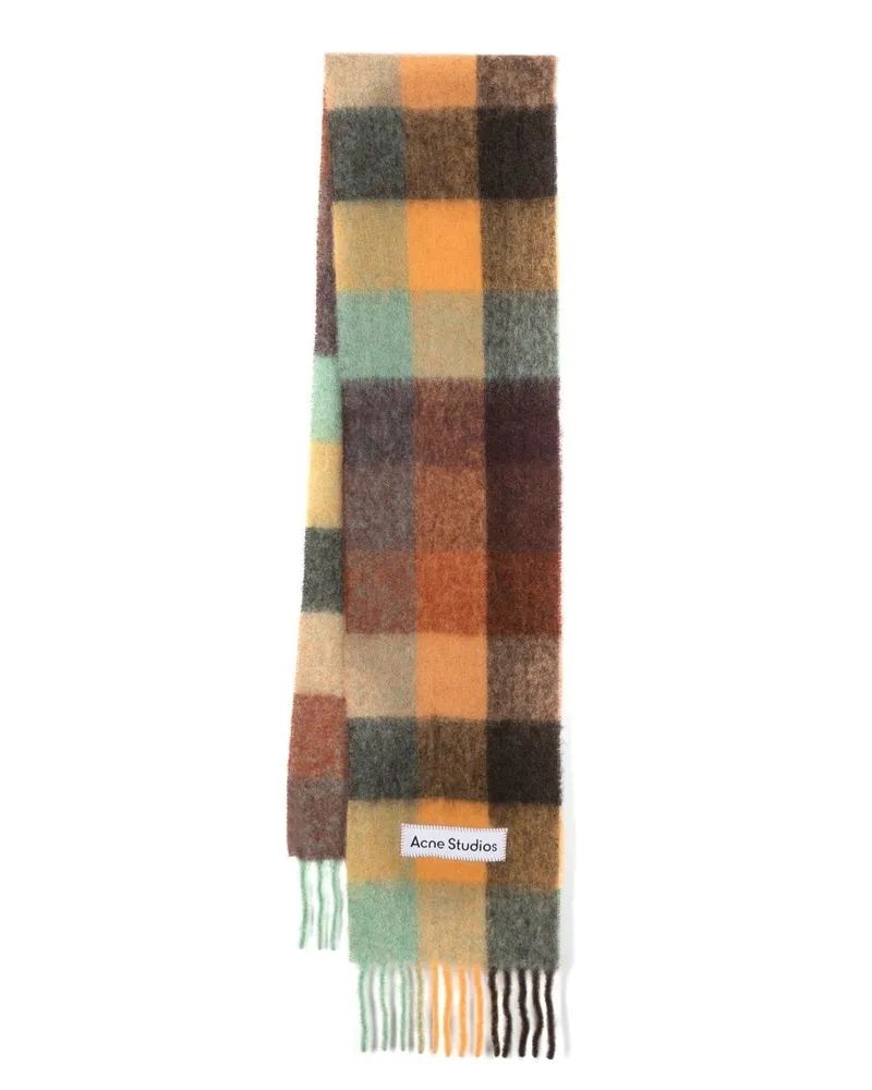 Acne Studios Karierter Schal - Braun Braun