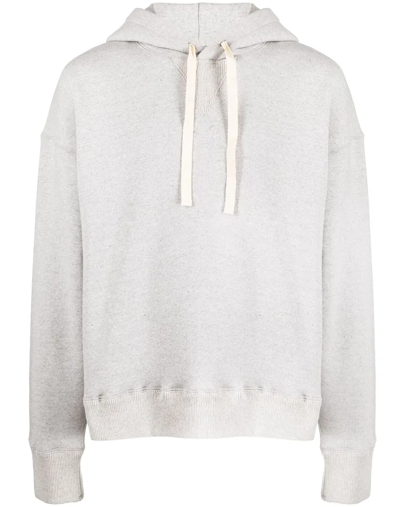 Jil Sander Hoodie mit tiefen Schultern Grau