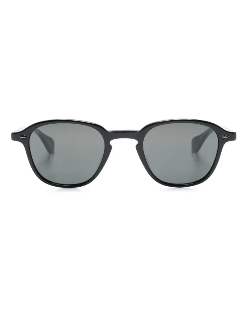 Garrett Leight Gilbert Sonnenbrille mit eckigem Gestell Schwarz