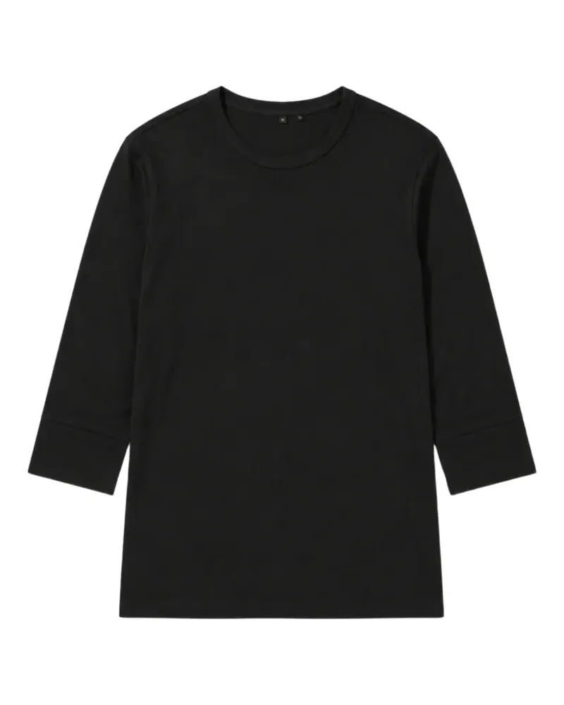THOM KROM T-Shirt mit Nahtdetail - Schwarz Schwarz