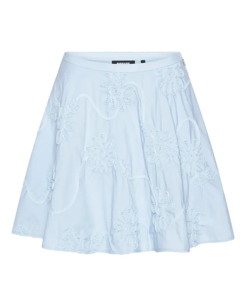 ROTATE Birger Christensen Minirock mit Blumen - Blau Blau