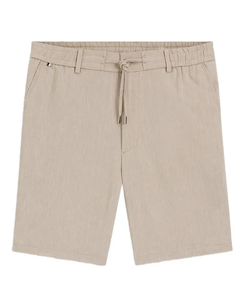HUGO BOSS drawstring elastic-waistband shorts - Nude Nude