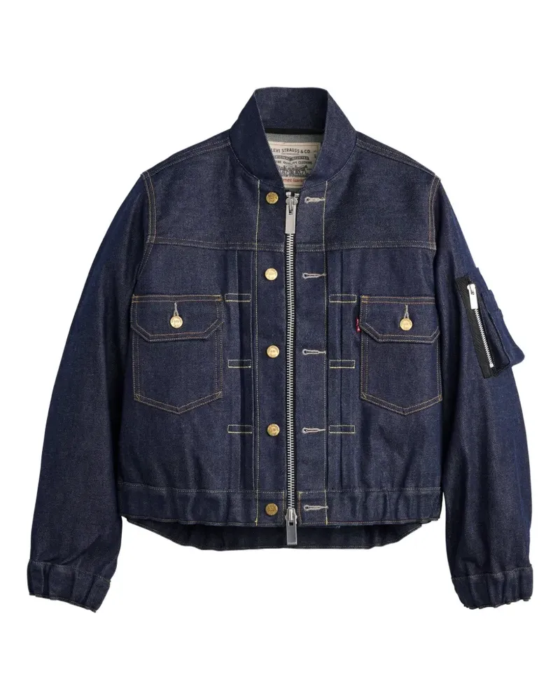 Sacai x Levi's Jacke mit Einsätzen - Blau Blau