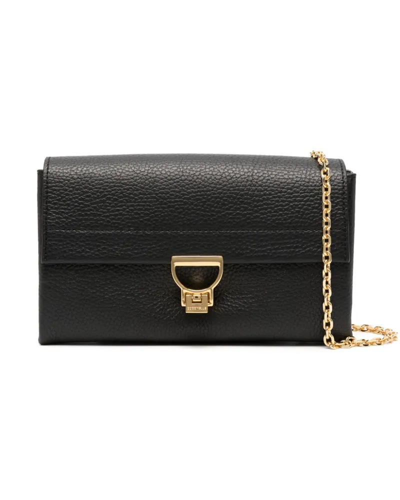 Coccinelle Satchel-Tasche aus Leder - Schwarz Schwarz
